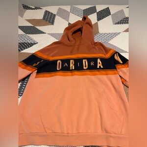 Jordan Men's Two-Tone Orange Hoodie